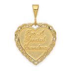 14K Gold Reversible Grandma Pendant Elegant Themed Jewelry