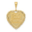 14K Gold Reversible Grandma Pendant Elegant Themed Jewelry