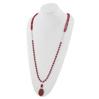 Sterling Silver Multi Stone Adjustable 17in or 40in Necklace