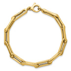 14k Polished 5.7mm Fancy Long Link 7.5 inch Bracelet