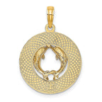 14K SANIBEL w/Dolphins Circle Charm