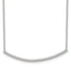 Sterling Silver Rhodium-plated Polished With 1 inch ext. Bar Necklace