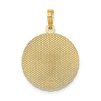 14K JAMAICA and Palm Tree Disk Charm