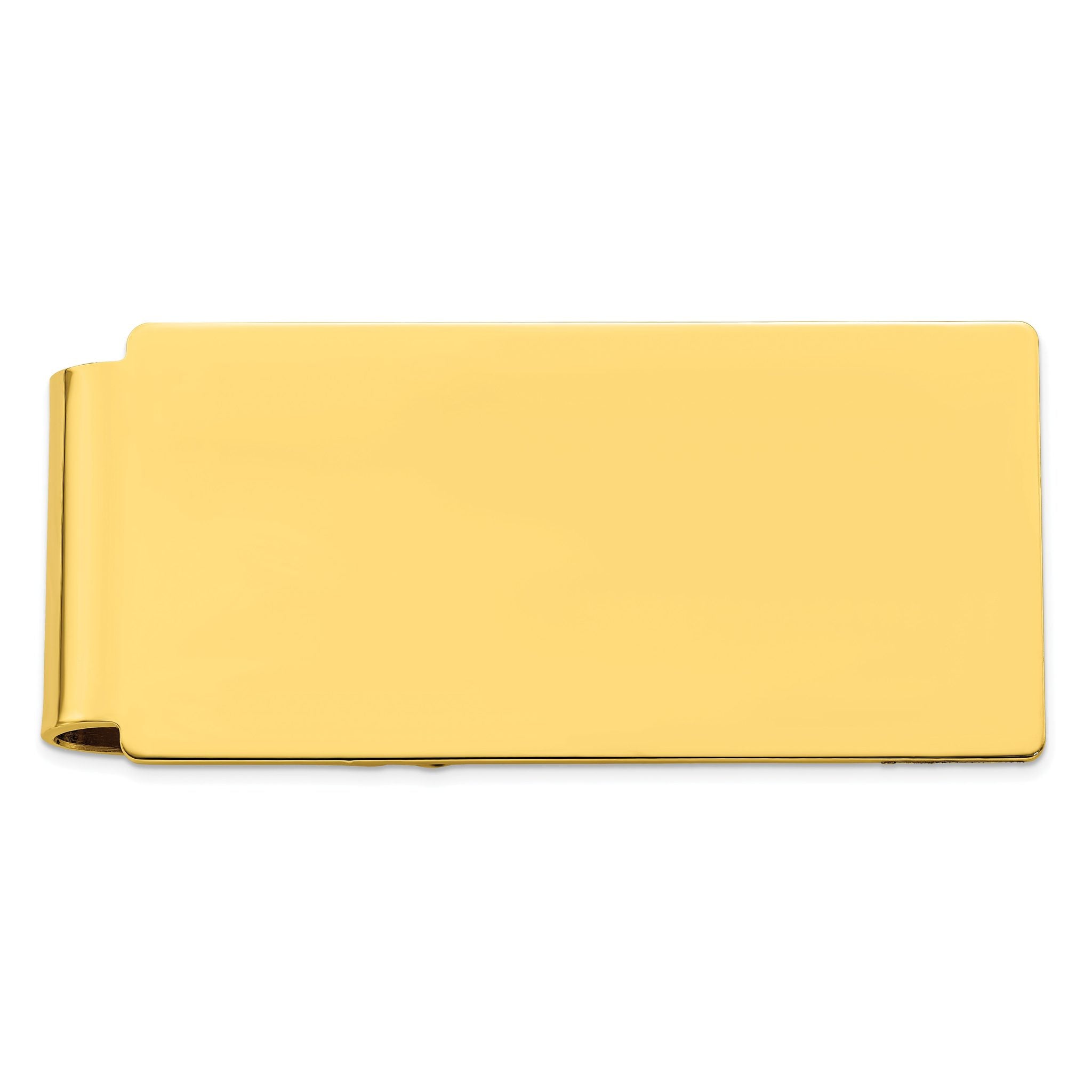 Gold-plated Kelly Waters Polished Hinged Money Clip