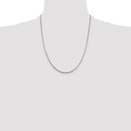 Polished Snake Chain Necklace in Sterling Silver, 1.5mm
