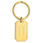 Gold-plated Kelly Waters with Engraveable Area Key Ring