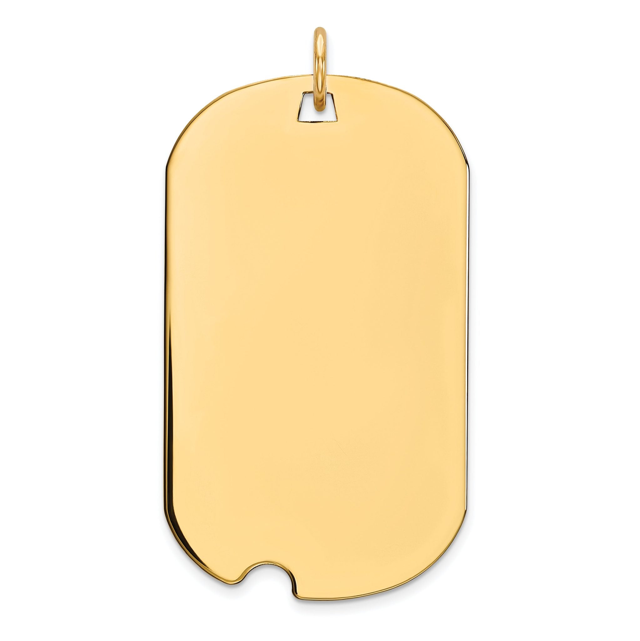 Sterling Silver GP Engraveable Dog Tag Disc Charm Main image