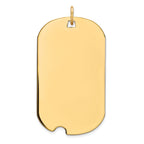 Sterling Silver GP Engraveable Dog Tag Disc Charm