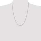 Diamond-Cut Rolo Cable Chain in Sterling Silver