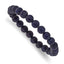 8mm Lapis Agate Beaded Stretch Bracelet