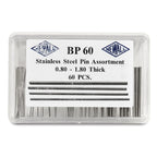 60-piece Stainless Steel Pin Assortment