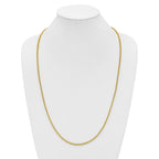 14K 7 inch 2.3mm Franco with Lobster Clasp Bracelet