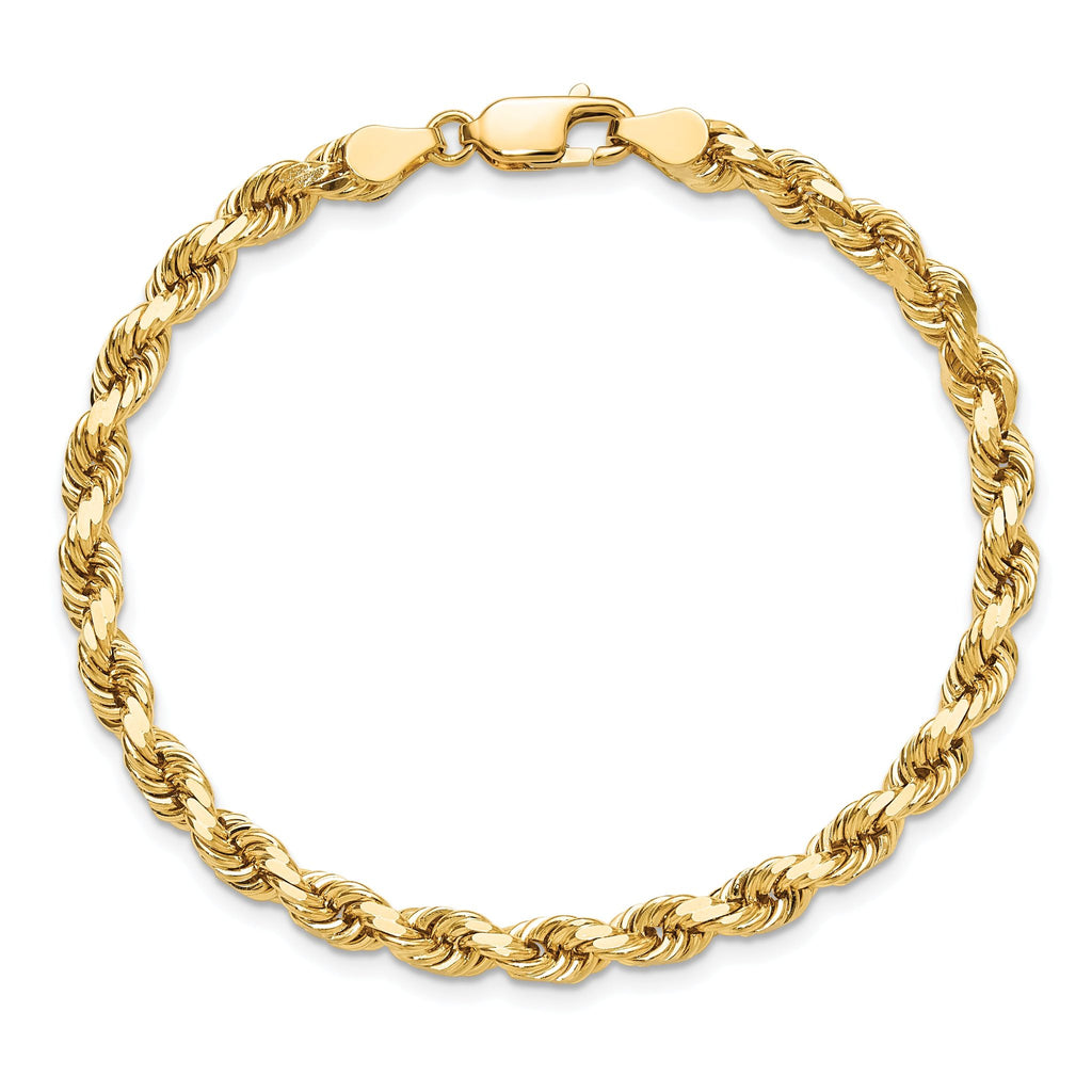 10k 4.5mm Diamond-Cut Rope Chain