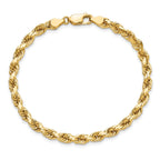 10k 4.5mm Diamond-Cut Rope Chain