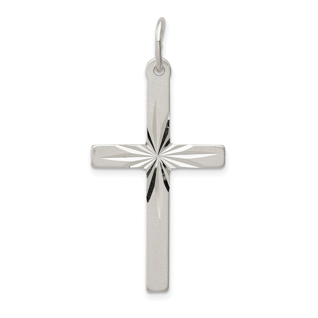 Sterling Silver 925 Cross Pendant with Anti-tarnish Solid Design