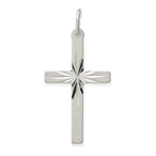 Sterling Silver 925 Cross Pendant with Anti-tarnish Solid Design