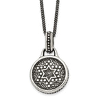Men's Stainless Steel Polished Star of David 22in Necklace