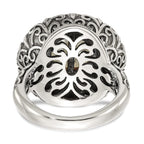 Sterling Silver w/14k 12mm FW Cultured Pearl Ring