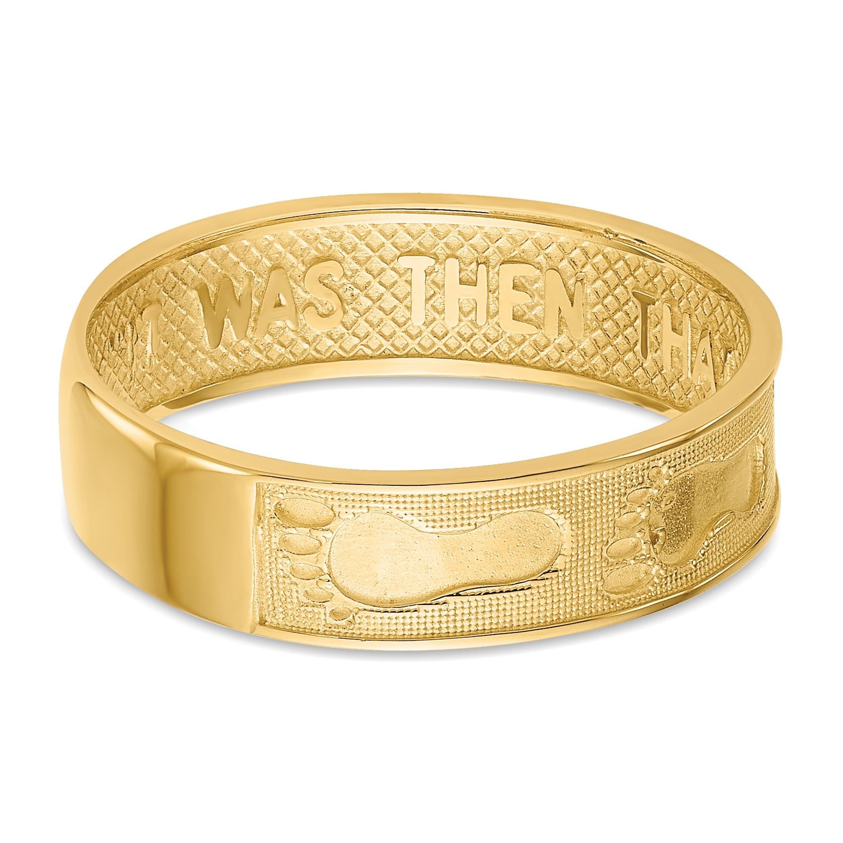 14K Footprints In The Sand Ring