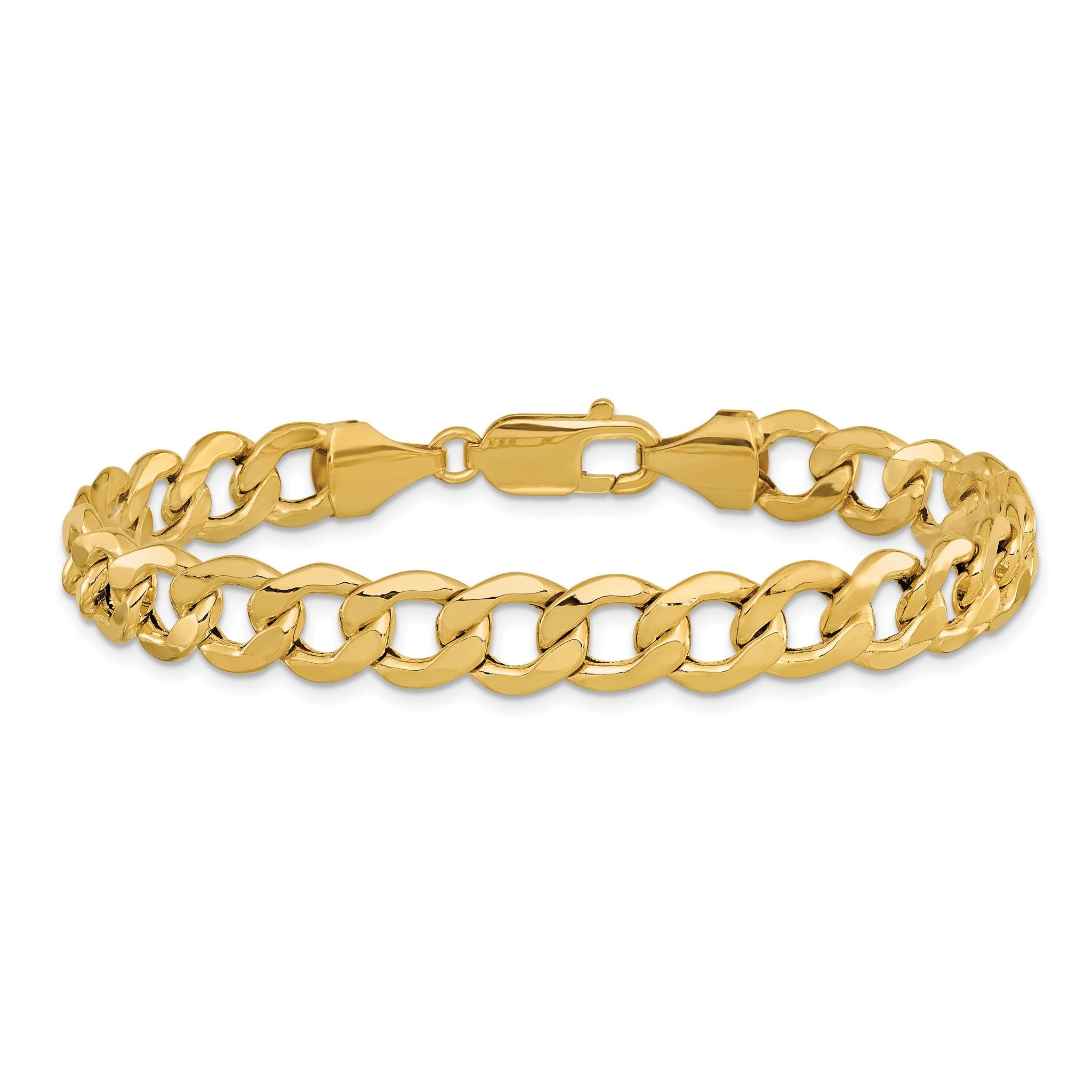 Curb Chain Necklace in 14K Yellow Gold, 9mm