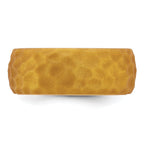 Hammered Wedding Band in Metallic Gold Silicone, 8.5mm