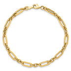 10K Polished Fancy Link Bracelet