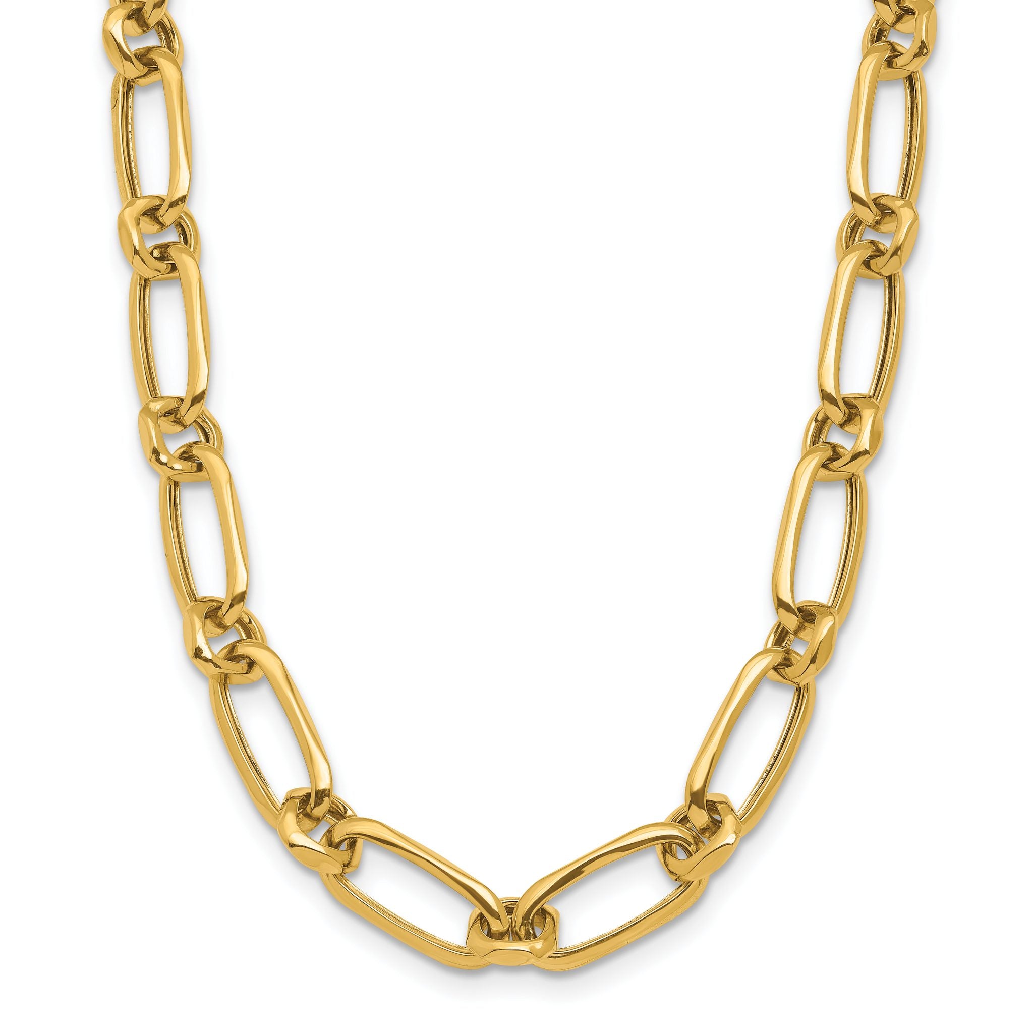14K Polished Fancy Link Necklace Main image