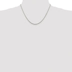Snake Chain Necklace in Sterling Silver, 1.25mm
