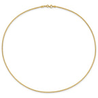 14K 1.5mm D/C Neckwire Necklace