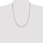 Elongated Open Link Chain in Sterling Silver, 4.25mm