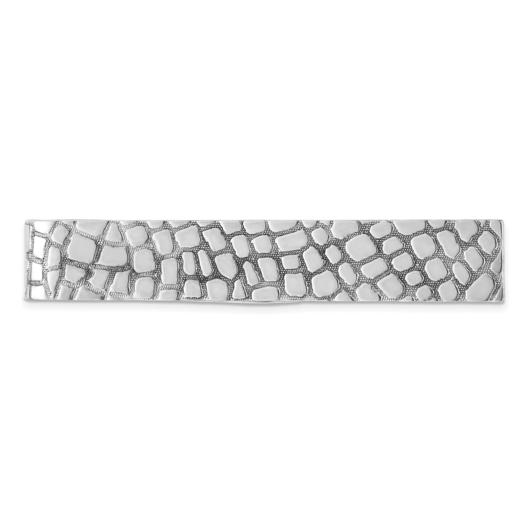 Sterling Silver 925 Tie Bar with Rhodium Polish for Men Main image