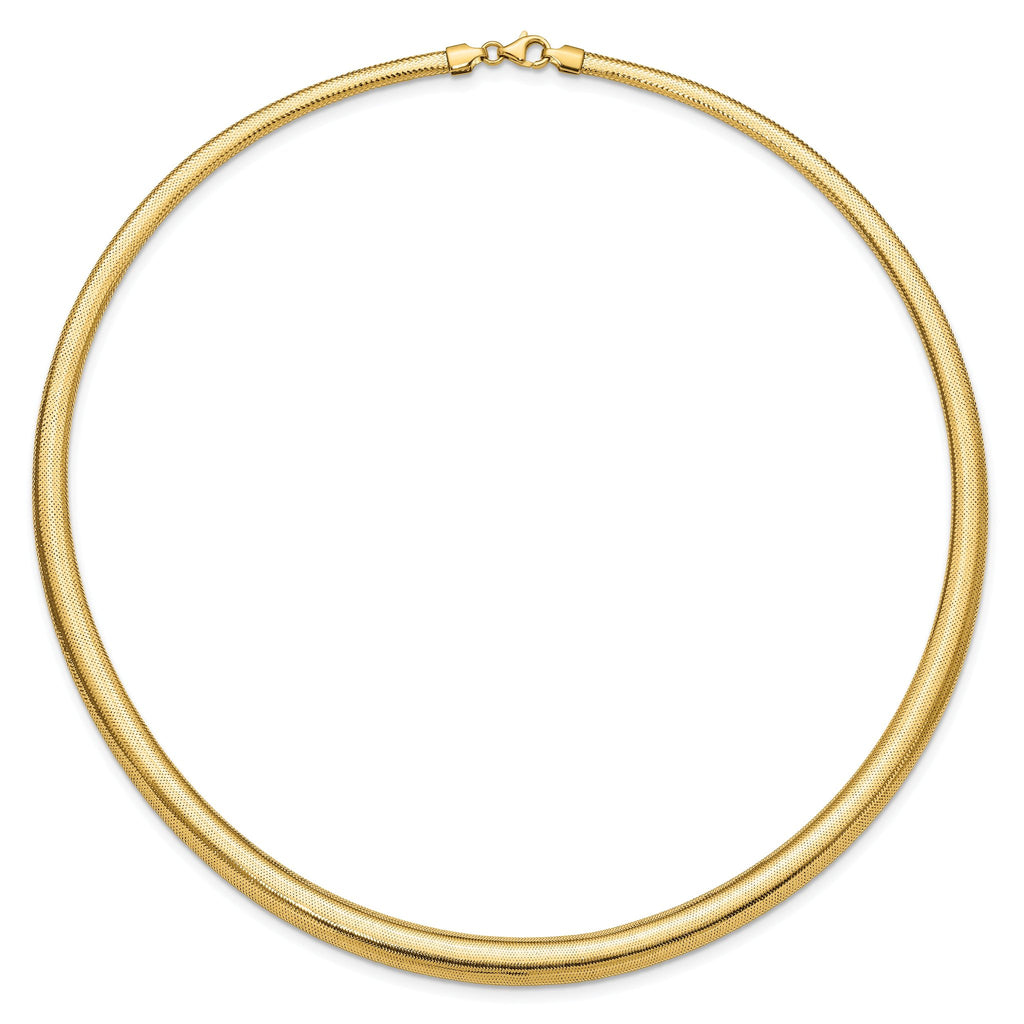 14K Polished Graduated Stretch Necklace