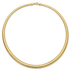 14K Polished Graduated Stretch Necklace