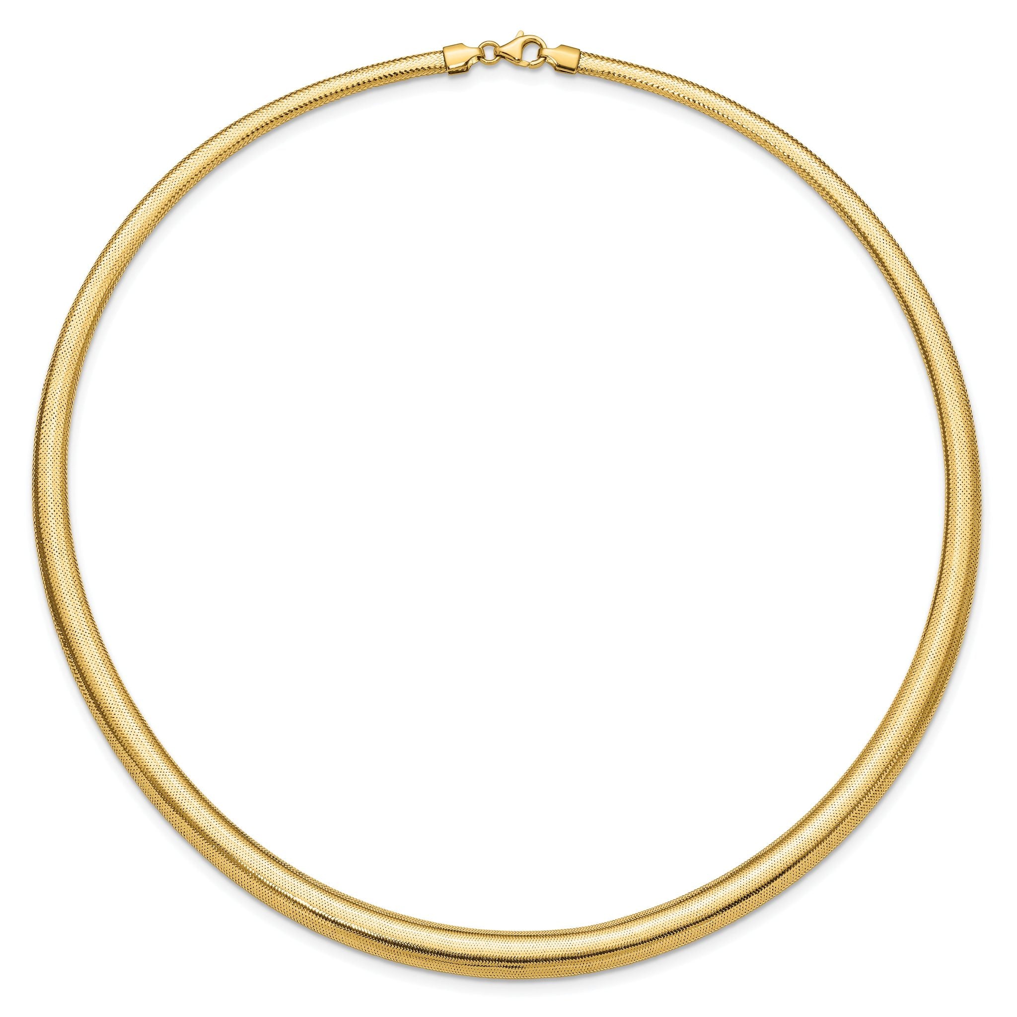 14K Polished Graduated Stretch Necklace