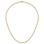 14K Gold Filled 2mm Ball Chain Necklace with Lobster Clasp