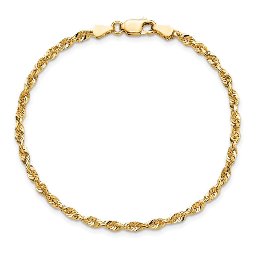 Diamond-Cut Rope Chain in 14K Yellow Gold, 2.75mm