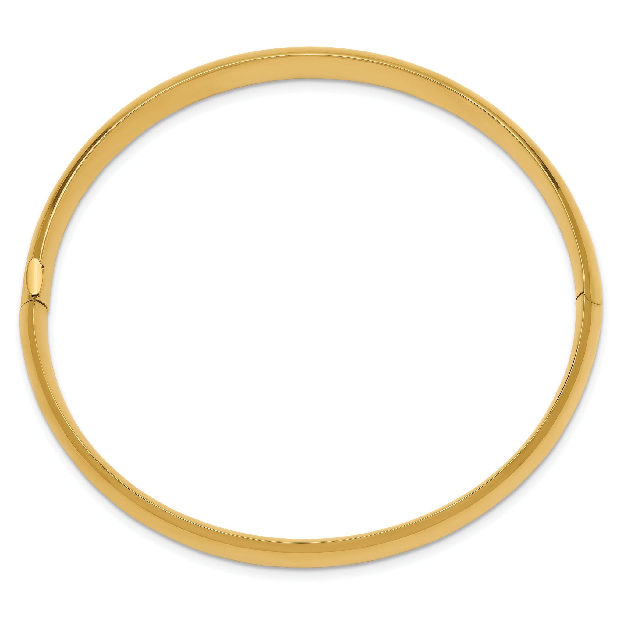 14k 5/16 High Polished Hinged Bangle Bracelet Secondary image