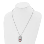 Medical ID Dog Tag Necklace in Stainless Steel