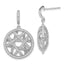 Sophia Jewelers: Sterling Silver CZ Dangle Earrings with Polished Finish