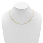 14K 1.7mm Flat Cable 1in+1in Adjustable Chain