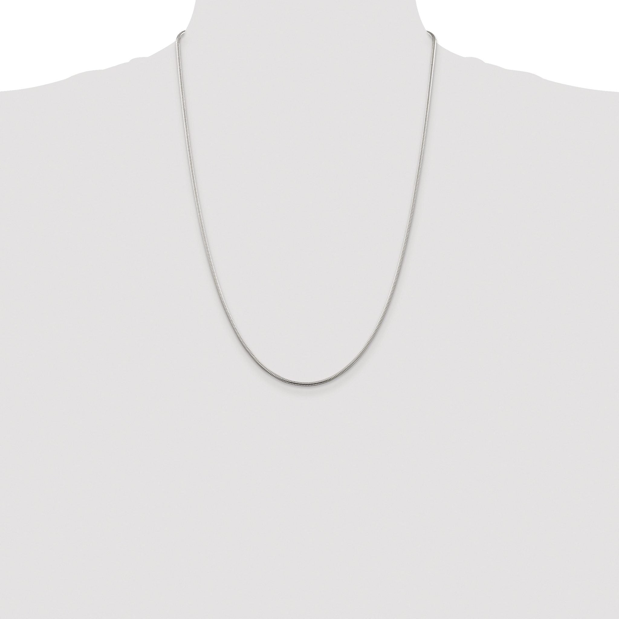 Snake Chain Necklace in Sterling Silver, 1.75mm