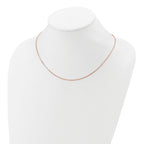Box Chain in Rose Gold-Plated Sterling Silver, 1.1mm
