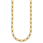 14k Polished 6mm Oval and Circle Link 18 inch Necklace