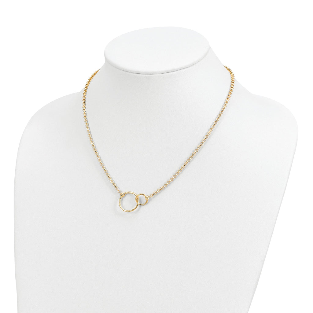 10k Polished Link Necklace