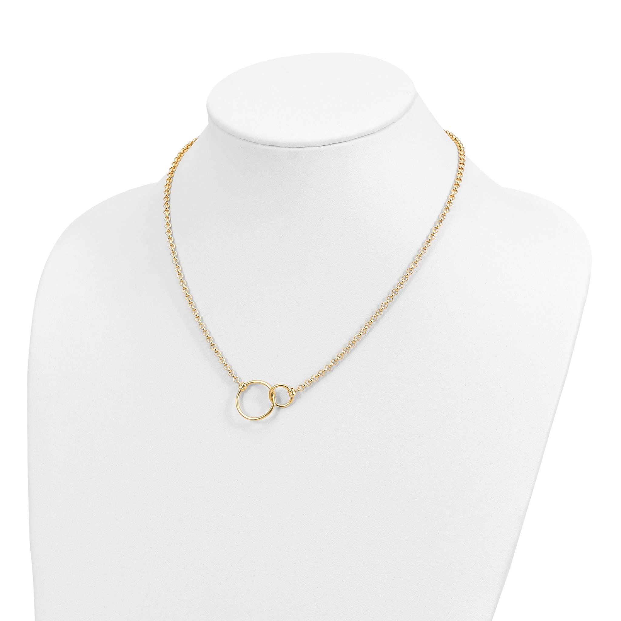 10k Polished Link Necklace