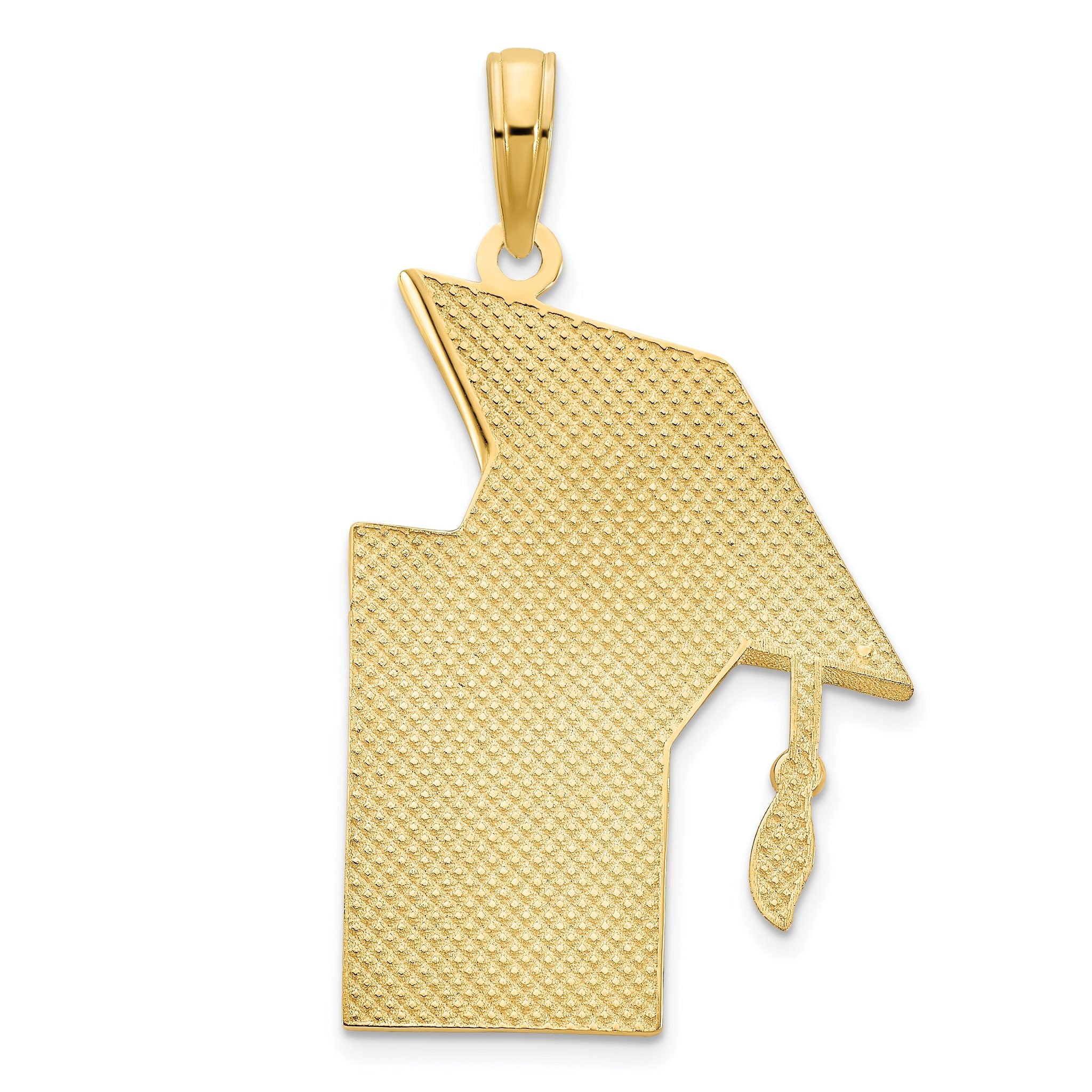 14k Epoxy Graduation Cap and Diploma Pendant