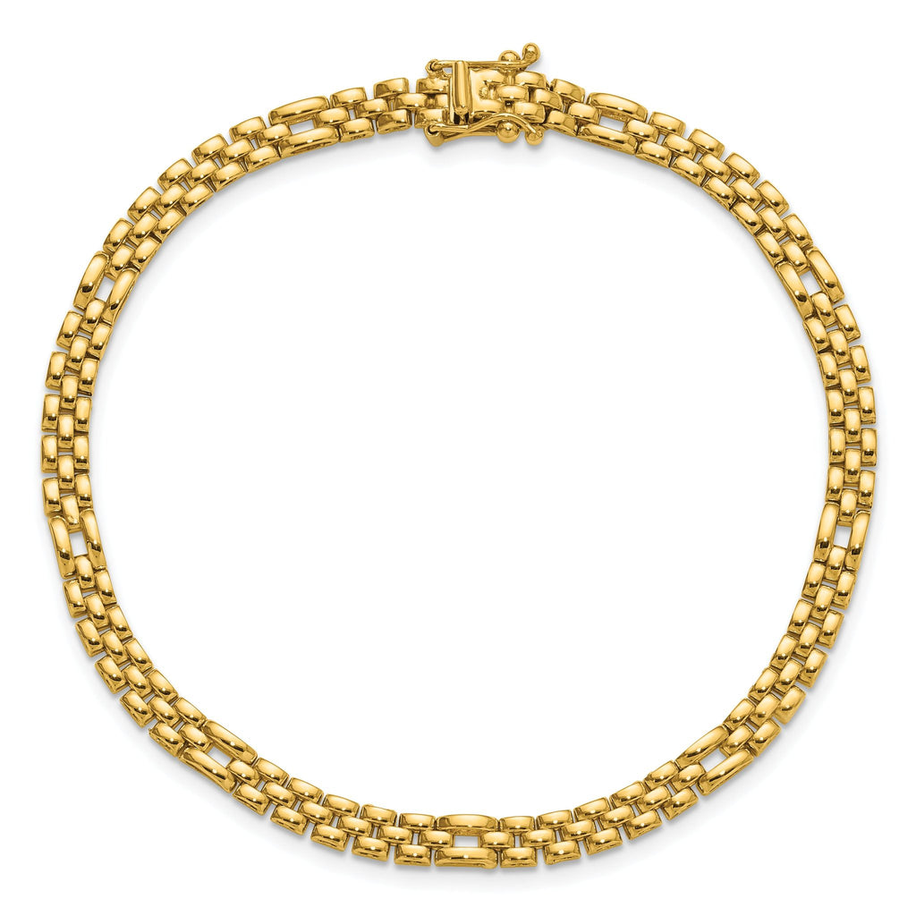 14K Polished Fancy Link Bracelet