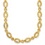 14K Polished and Diamond-cut Fancy Link w/.5in Ext. Necklace