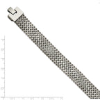 Stainless Steel Polished Woven Bracelet