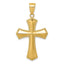 14K Gold Passion Cross Pendant Elegant Solid Cast Design